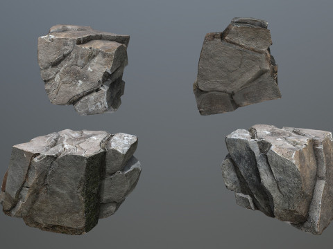 Cliff rocks 3D Model