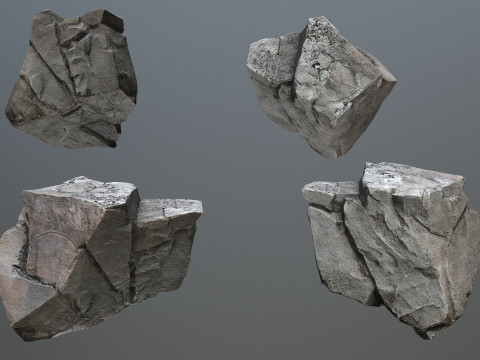 Cliff rocks 3D Model