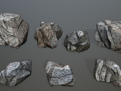 Cliff rocks 3D Model