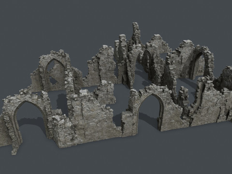 Old ruins Modèle 3D