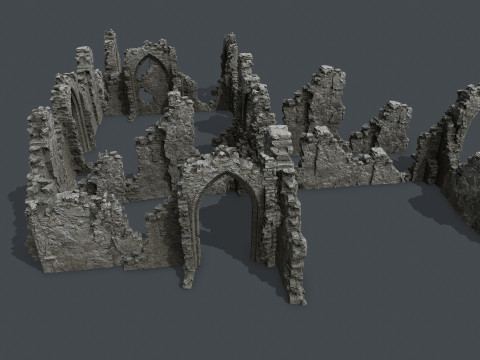 Old ruins Modèle 3D