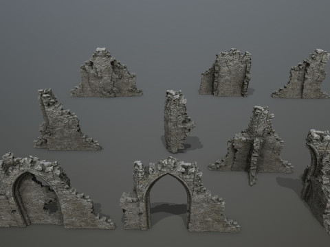 Old ruins Modèle 3D