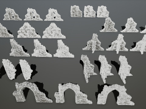 Old ruins Modèle 3D