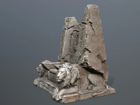 L&ouml;wensteinthron 3D Modell