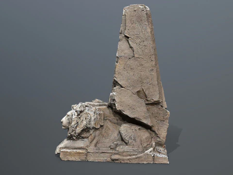 L&ouml;wensteinthron 3D Modell