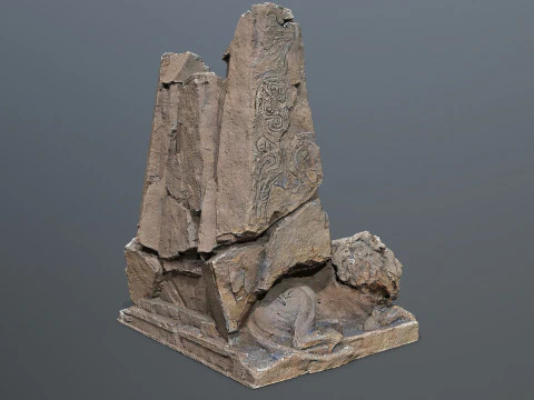 L&ouml;wensteinthron 3D Modell