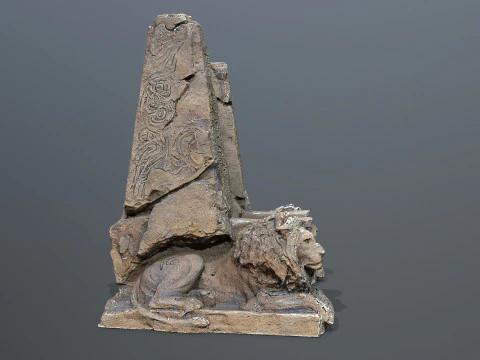 L&ouml;wensteinthron 3D Modell