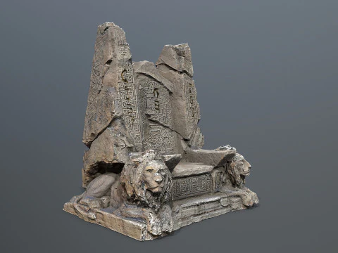 L&ouml;wensteinthron 3D Modell