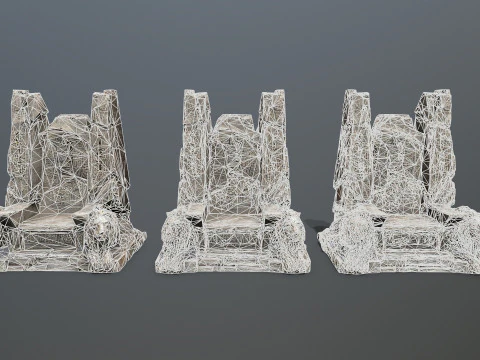 L&ouml;wensteinthron 3D Modell