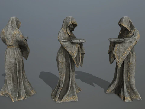 여자 동상 3D 모델