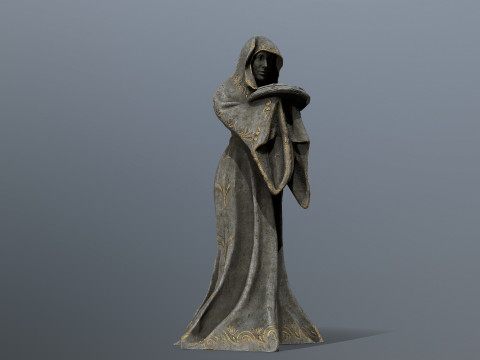 Woman Statue 3D Model