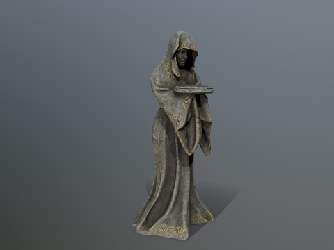 Woman Statue 3D Model