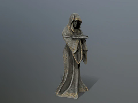 Woman Statue 3D Model