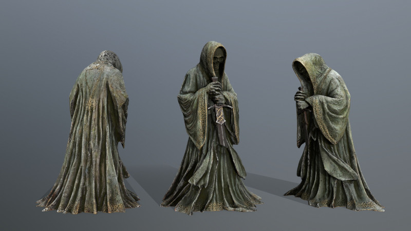 Dark statue Modèle 3D .c4d .max .obj .3ds .fbx .stl .blend