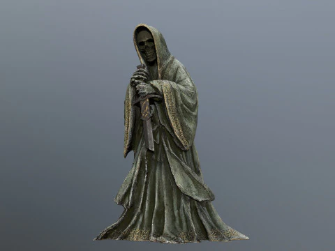 Ciemny posąg Model 3D