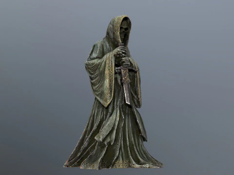 Ciemny posąg Model 3D