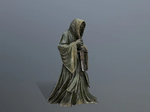 Ciemny posąg Model 3D