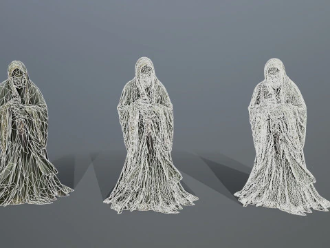 Ciemny posąg Model 3D