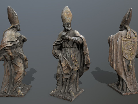Man Statue 3D Model
