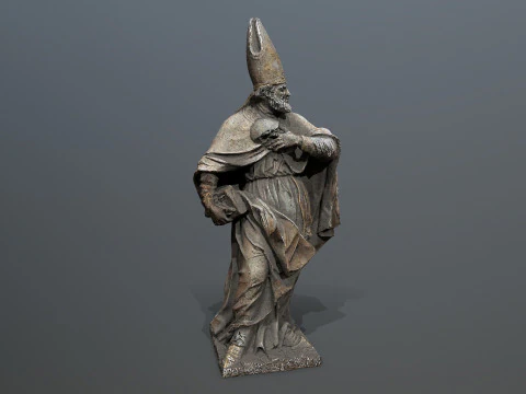 Man Statue 3D Model