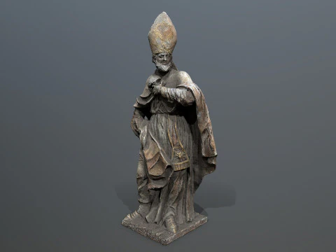 Man Statue 3D Model