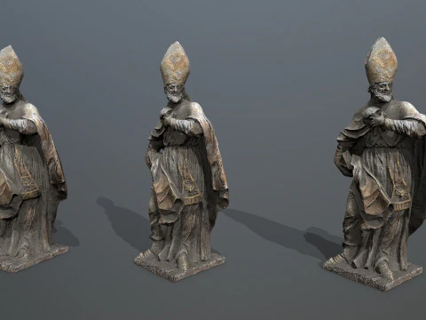 Man Statue 3D Model