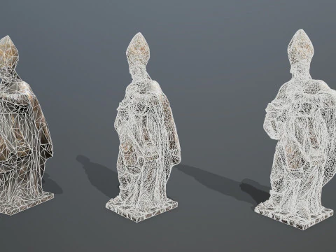 Man Statue 3D Model