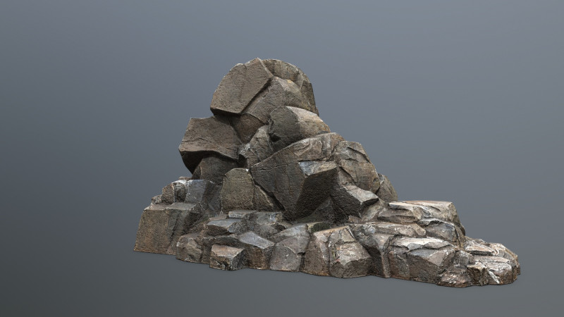 Cliff rocks Model 3D .c4d .max .obj .3ds .fbx .stl .blend