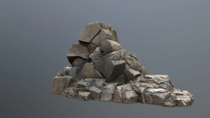 Cliff rocks 3D Model .c4d .max .obj .3ds .fbx .stl .blend 