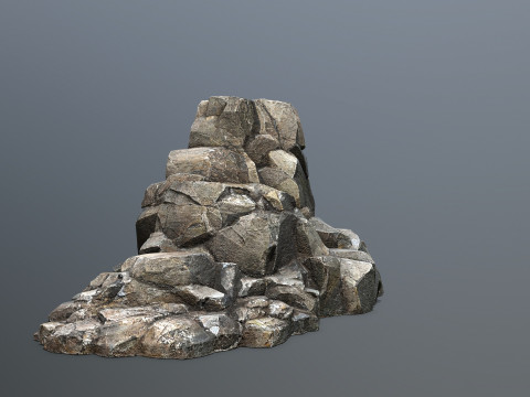 Cliff rocks Model 3D