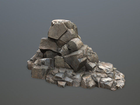 Cliff rocks Model 3D
