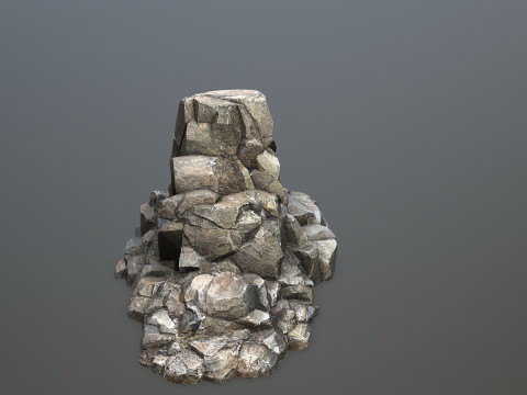 Cliff rocks Model 3D
