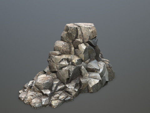 Cliff rocks Model 3D
