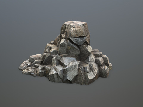Cliff rocks Model 3D