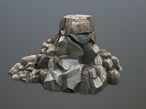 Cliff rocks Model 3D