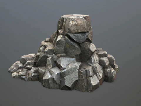 Cliff rocks 3D Model