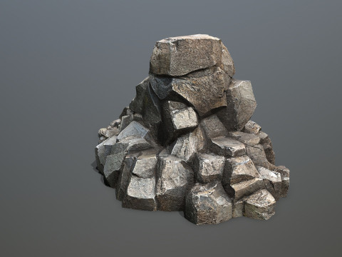 Cliff rocks Model 3D