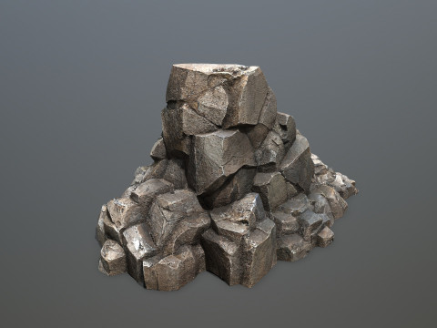 Cliff rocks Model 3D