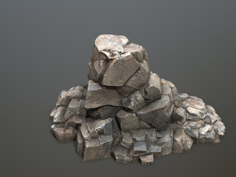 Cliff rocks Model 3D