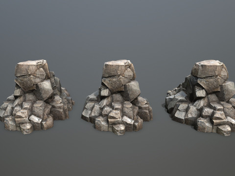 Cliff rocks Model 3D