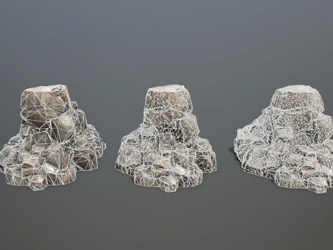 Cliff rocks 3D Model