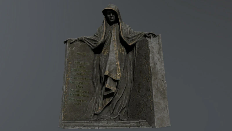 Dark Woman 3D Model .c4d .max .obj .3ds .fbx .stl .blend 