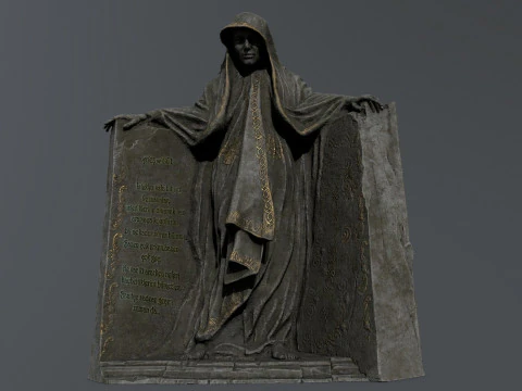 어두운 여자 3D 모델