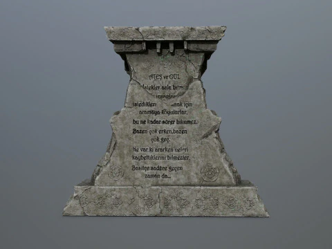 Lion fountain 3D Model