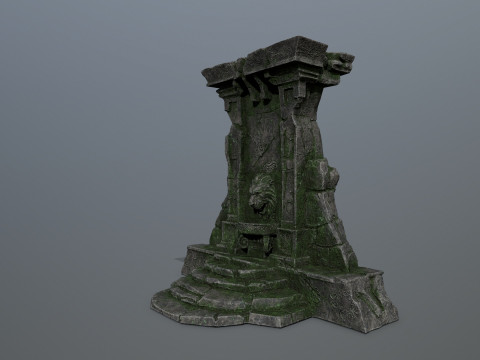 Lion fountain 3D Model
