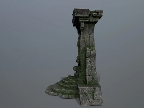 Lion fountain 3D Model