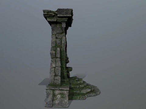 Lion fountain 3D Model