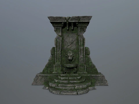 Lion fountain 3D Model