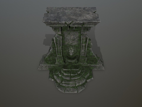 Lion fountain 3D Model