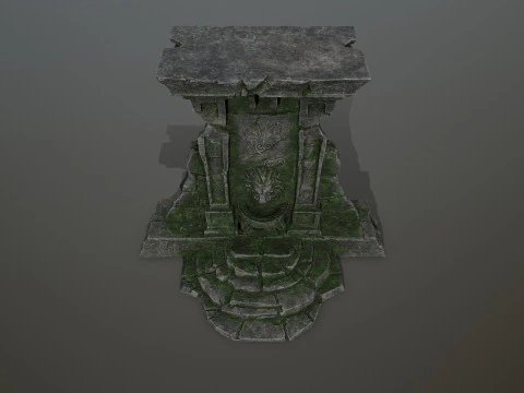 Lion fountain 3D Model